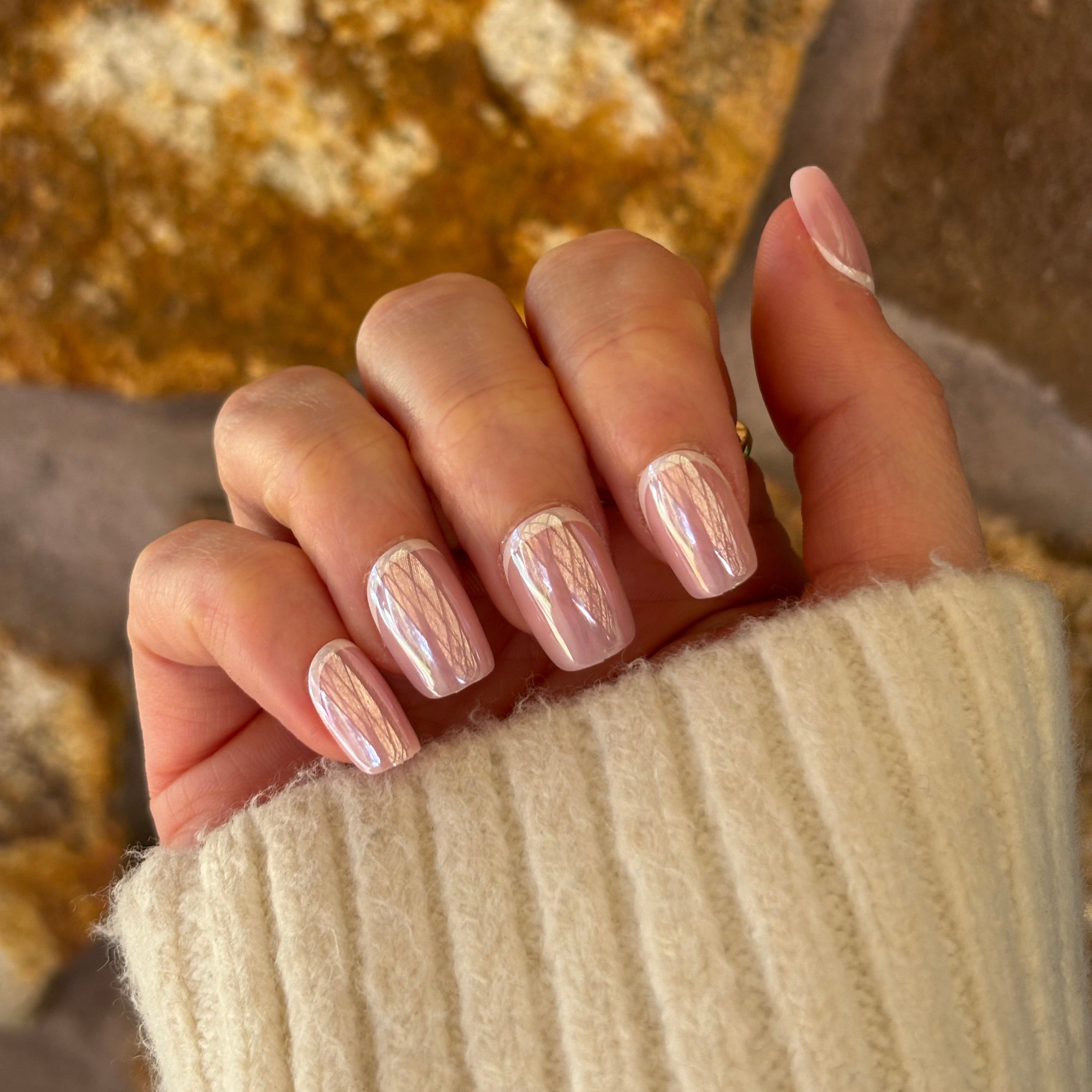 Glazed Pink (short square)