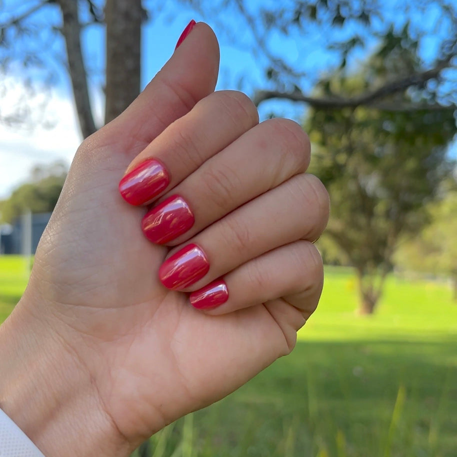 Red Obsession (for short nail beds or nail biters)