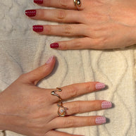 Mix Polka Rosé (for short nail beds or nail biters)
